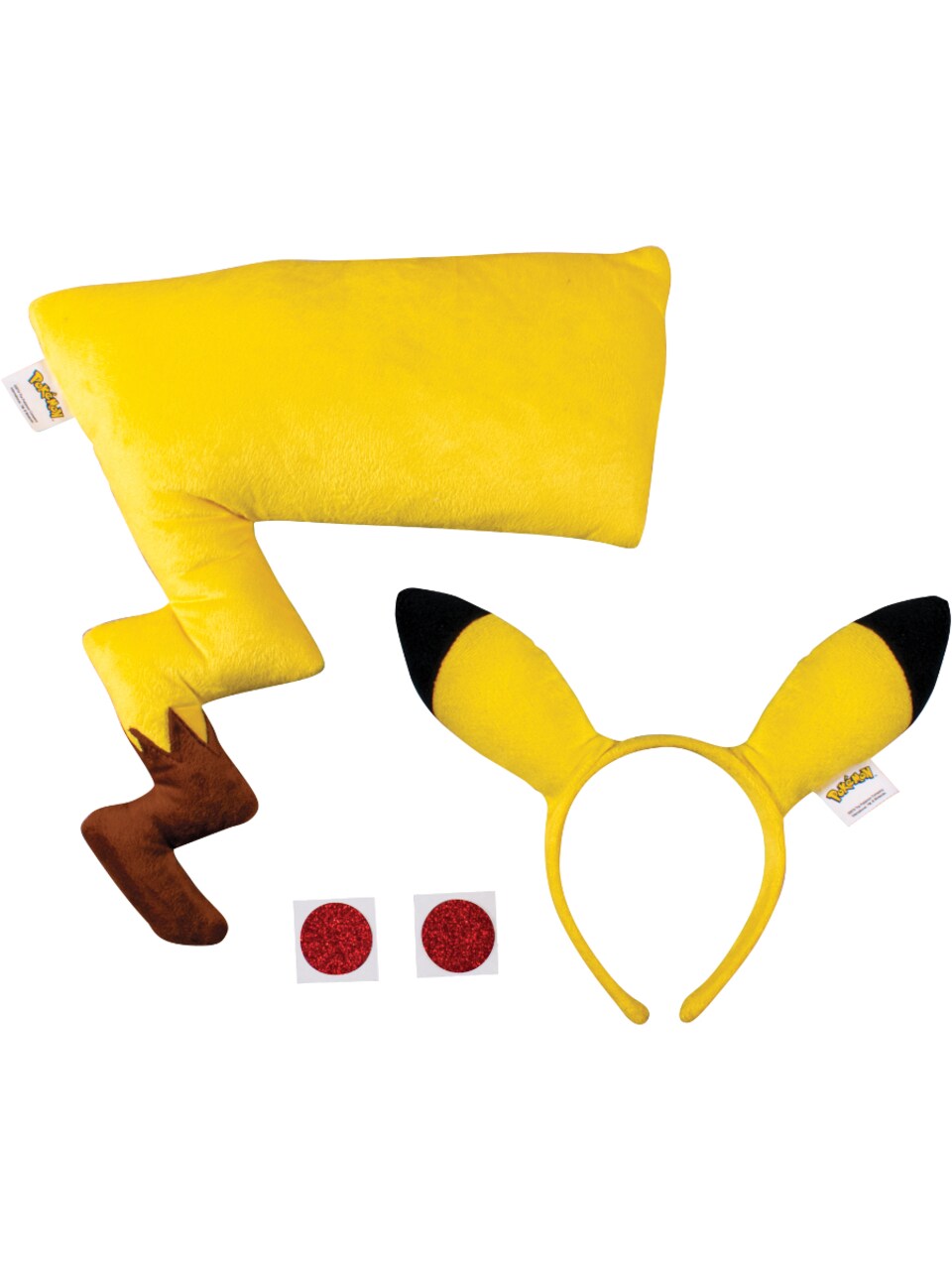 Adult Pikachu Headband and Tail Accessory Kit Costume Accessory